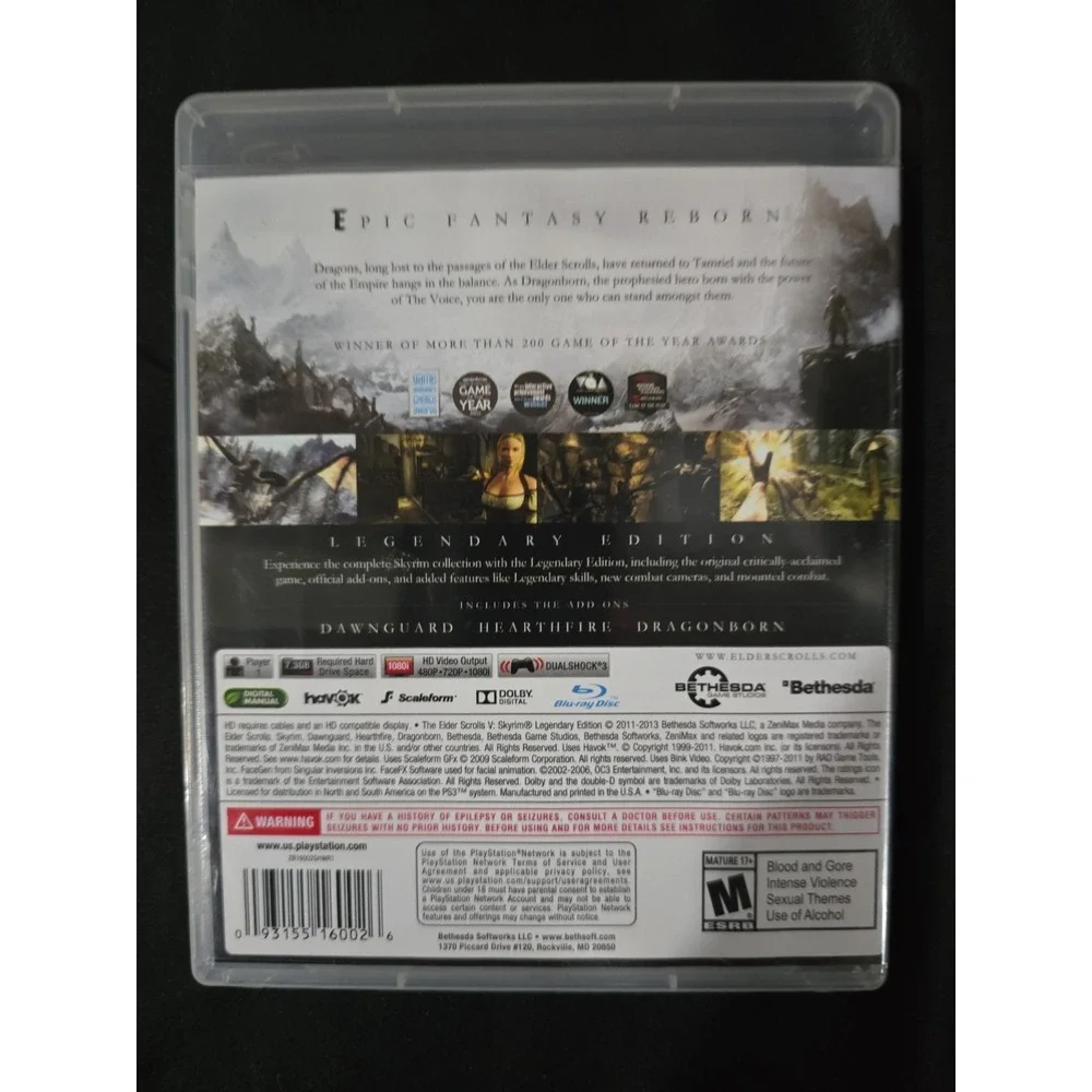 Elder Scrolls V: Skyrim - Legendary Edition - Sony PlayStation 3